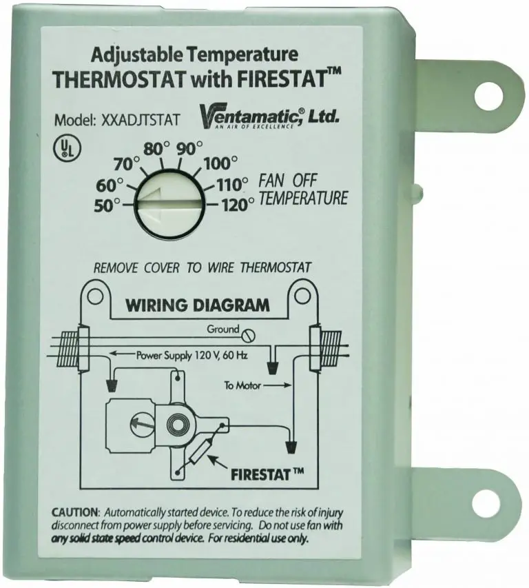 Attic Fan With Humidistat And Thermostat