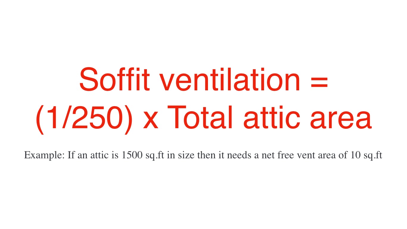 How Many Soffit Vents Do You Need "Real" Size Calculation