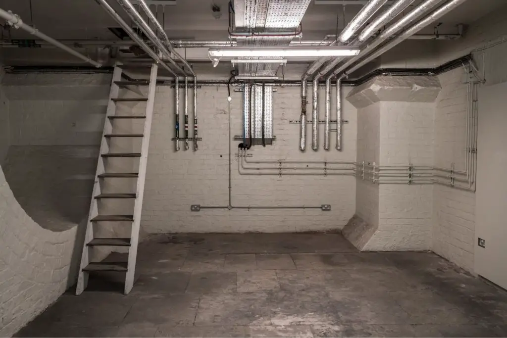 Image of a basement without ventilation