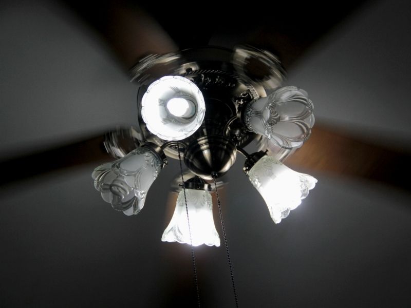 bathroom exhaust fan light blinking