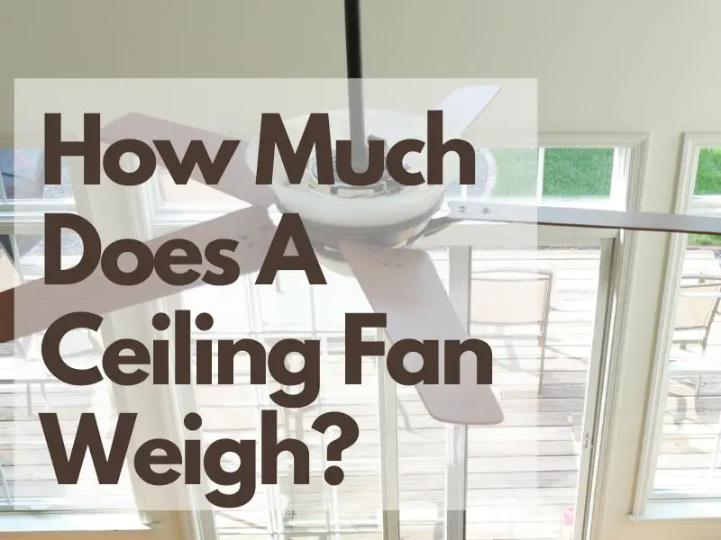 How Much Does A Ceiling Fan Weigh?